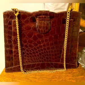 Vintage genuine alligator purse